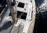 sejlbåd sejlads yacht dæk teak reb linjer mast